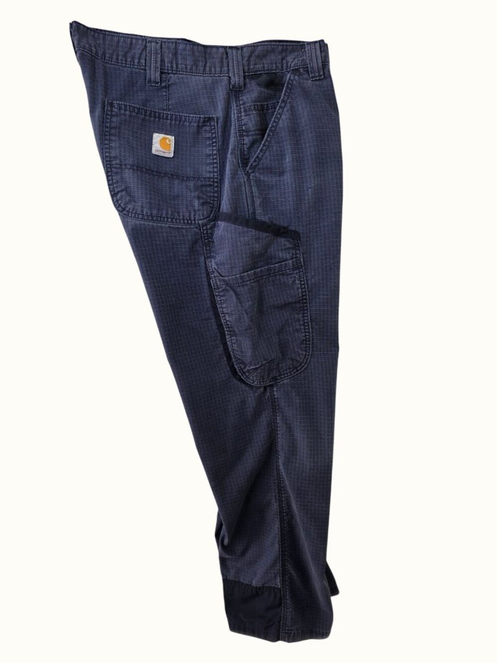 Carhartt Broxton Cargo Pants Mens 34x30 Navy Ripstop Loose Fit 103803 Workwear